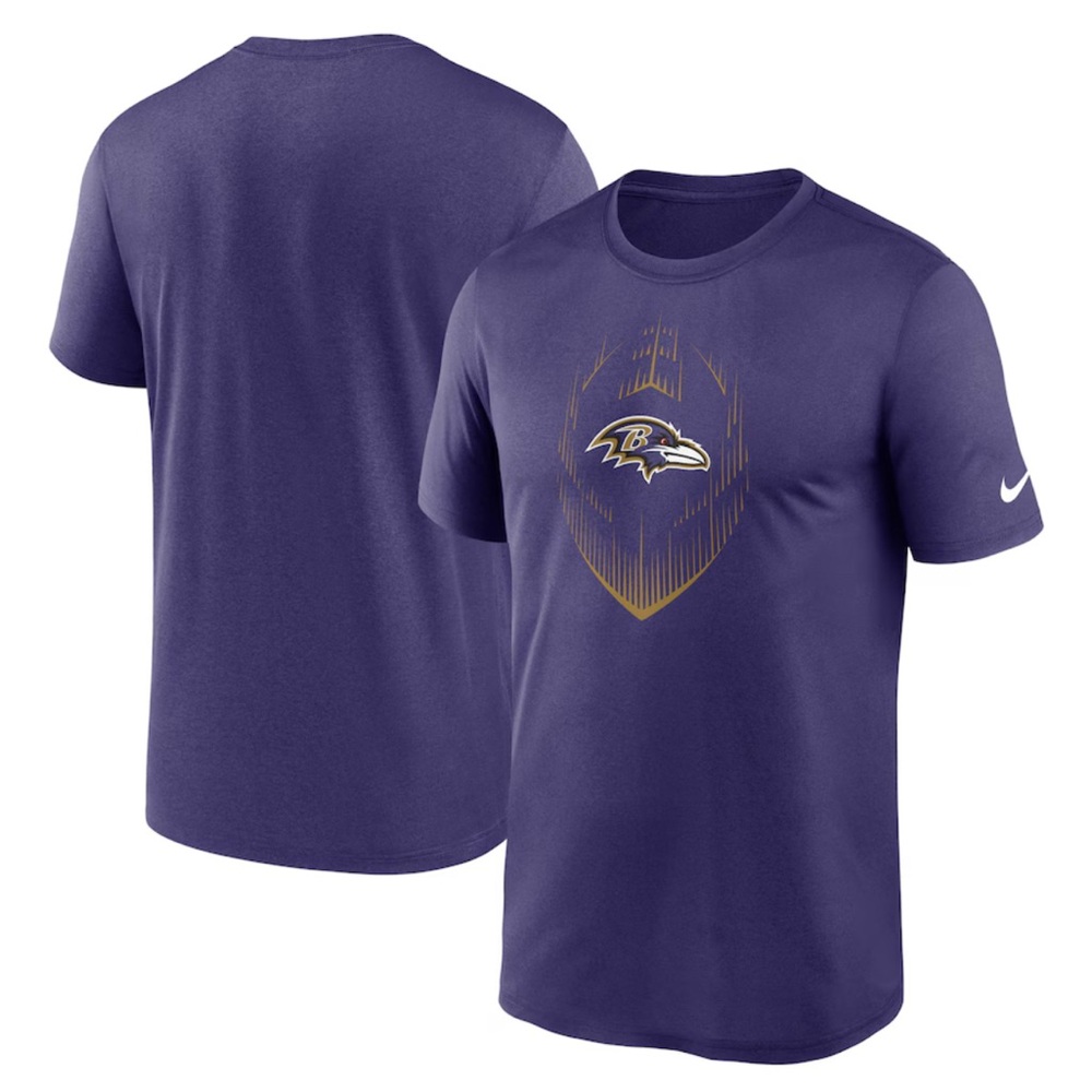 NWT Nike Men's Baltimore Ravens Purple Primetime Legend Icon Performance T-Shirt